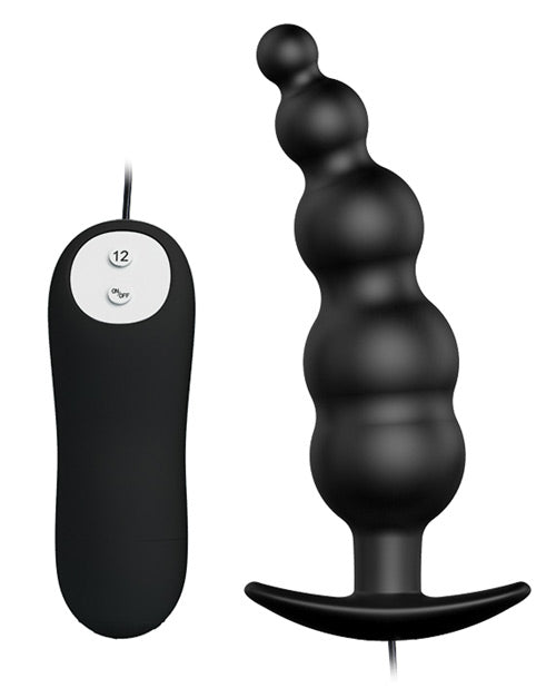 Plug Anal Perlé Vibrant Pretty Love - Noir