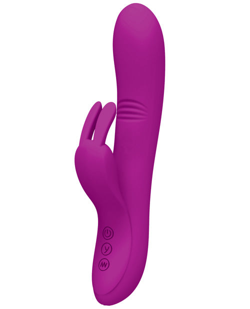 Vibrador Punto G Pretty Love | Vibrador de Clítoris Orejas de Conejo Dylan | Vibrador de Conejo Come Hither | Fucsia de 11 Funciones