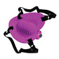 Joli masseur clitoridien à bandoulière en forme de cœur - Fuchsia