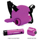 Joli masseur clitoridien à bandoulière en forme de cœur - Fuchsia