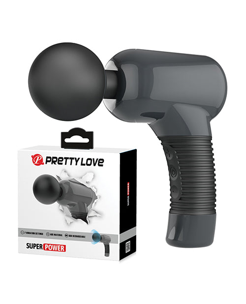 Masajeador divertido Pretty Love Super Power Fun Gun - Negro