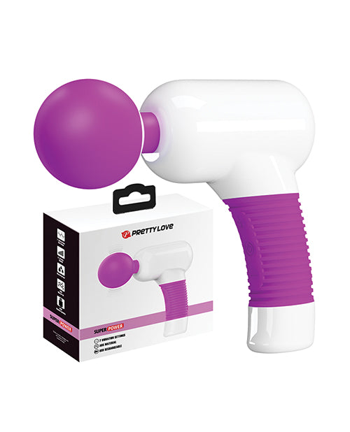 Masajeador Pretty Love Super Power Fun Gun - Blanco/Fucsia