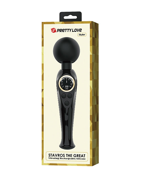 Varita Pretty Love Skylar con pantalla digital LED - Negra