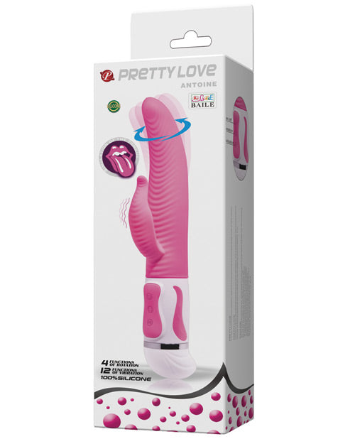Vibrador de punto G Pretty Love | Vibrador de conejo Antoine Twisting | Vibrador de clítoris rosa | Mejor vibrador para mujeres