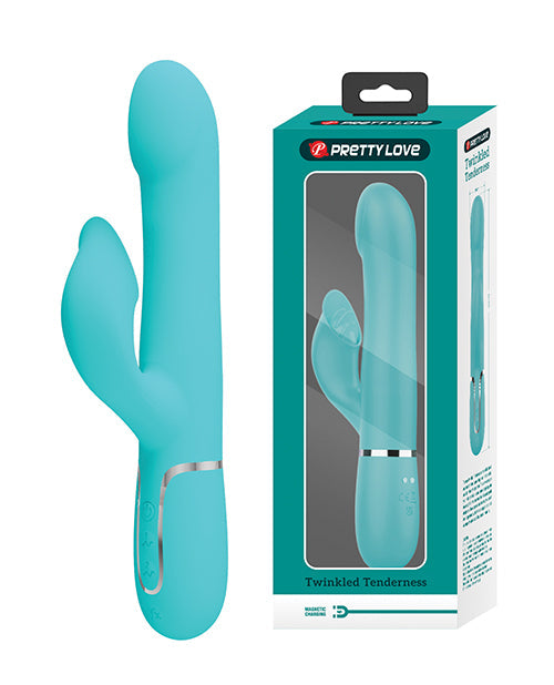 Vibrador Pretty Love Aqua para el punto G | Vibrador de clítoris Twinkled Tenderness | Vibrador Falin Rolling Ball Rabbit