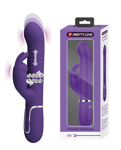 Precioso vibrador Conejo del Amor | Vibrador Pulsador Coale de Ternura Brillante | Vibrador de Clítoris Morado