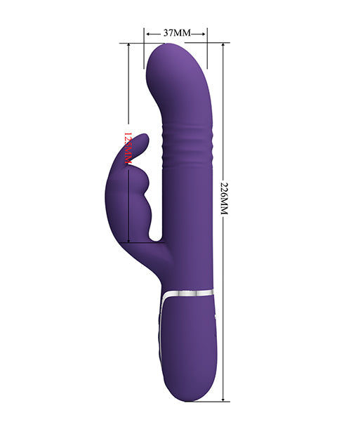 Precioso vibrador Conejo del Amor | Vibrador Pulsador Coale de Ternura Brillante | Vibrador de Clítoris Morado
