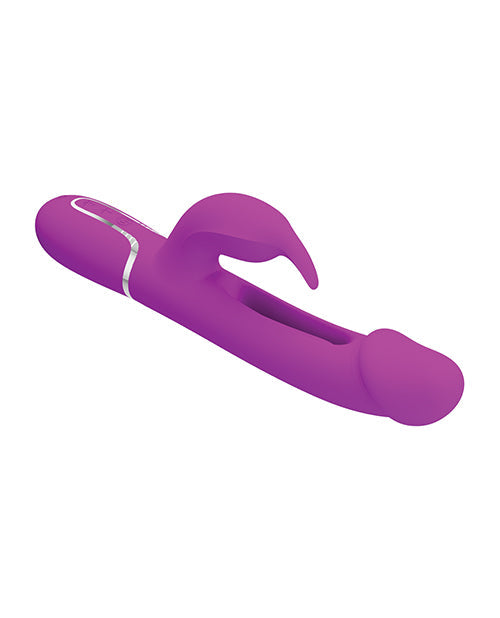 Bonito vibrador de punto G | Vibrador de conejo Twinkled Tenderness | Vibrador de clítoris fucsia Kampas Flicking
