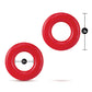 Blush Stay Hard Anillos de rosca para el pene, paquete de 2, rojo
