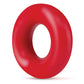 Blush Stay Hard Anillos de rosca para el pene, paquete de 2, rojo