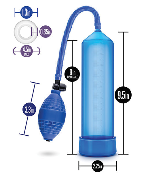 Bomba de mejora masculina Blush Performance VX101 - Azul