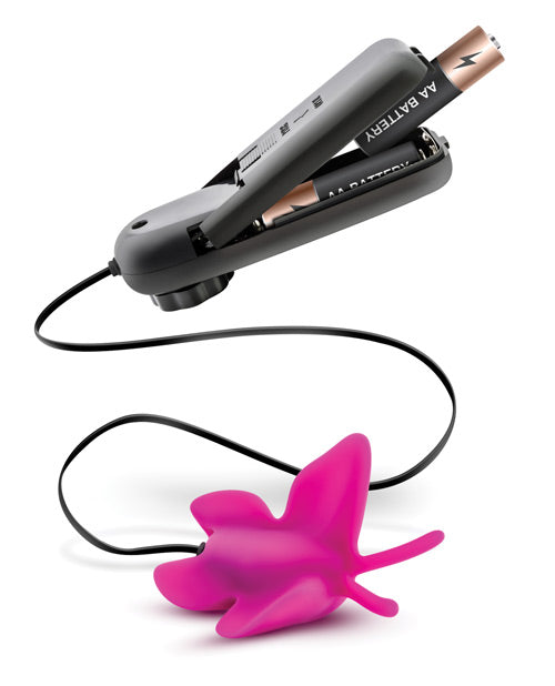 Blush Luxe Papillon à Pompon - Fuchsia