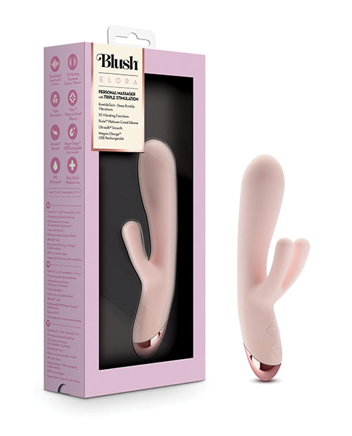 Vibrador de conejo Elora Blush | Vibrador rosa | Vibrador de punto G de 10 modos | Vibrador de clítoris | Mejor vibrador para mujeres