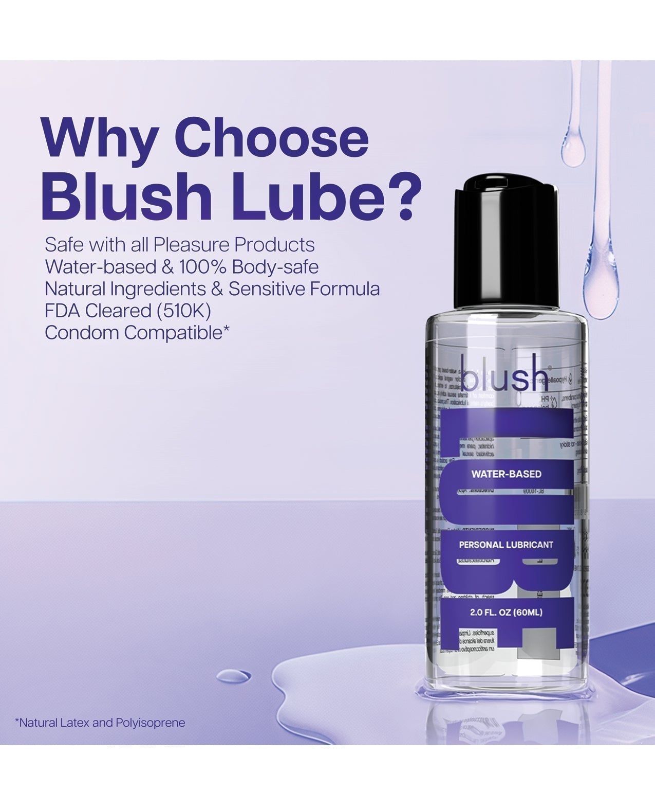 Lubrifiant à base d'eau Blush - 60 ml