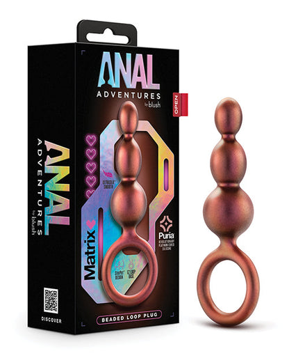 Blush Anal Adventures Matrice Perlée Anale Plug - Cuivre