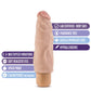 Blush Dr. Skin Dildo Vibrador | Dildo Grande de 7" #9 | Dildo Realista Pulsante Beige | Mejor Vibrador para Mujeres