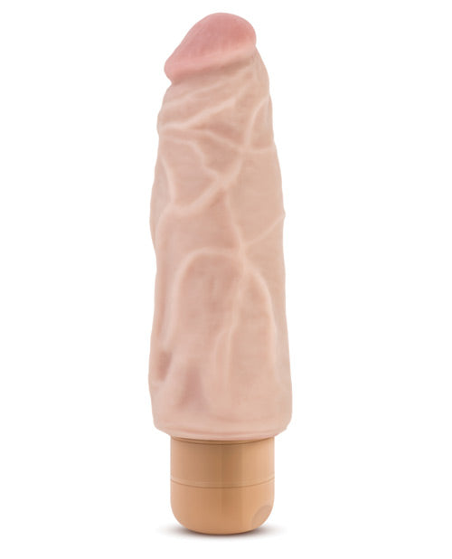 Blush Dr. Skin Dildo Vibrador | Dildo Grande de 7" #9 | Dildo Realista Pulsante Beige | Mejor Vibrador para Mujeres