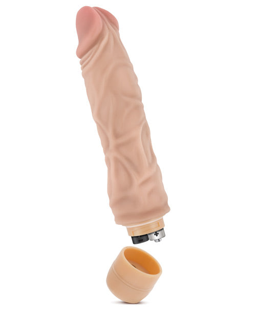 Blush Dr Skin Vibrador Dildo #10 | Dildo realista beige | Dildo grande impermeable de 21,5 cm | Mejor vibrador para mujeres