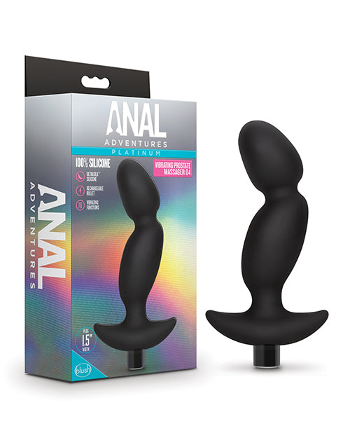 Anal Adventures Platinum Silicone Vibrating Prostate Massager 4