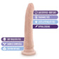 Dildo grande Blush Dr Skin | Dildo grande de 8.5" | Dildo beige con ventosa | Mejor dildo