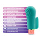 Vibrador de dedo Blush Aria | El mejor vibrador sensual para mujeres | Vibrador pequeño de 10 velocidades color verde azulado