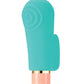 Vibrador de dedo Blush Aria | El mejor vibrador sensual para mujeres | Vibrador pequeño de 10 velocidades color verde azulado