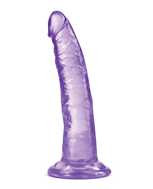 Dildo realista Blush B Yours Plus | Dildo grande de 7 pulgadas | Dildo morado con ventosa
