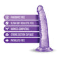 Dildo realista Blush B Yours Plus | Dildo grande de 7 pulgadas | Dildo morado con ventosa