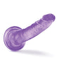 Dildo realista Blush B Yours Plus | Dildo grande de 7 pulgadas | Dildo morado con ventosa