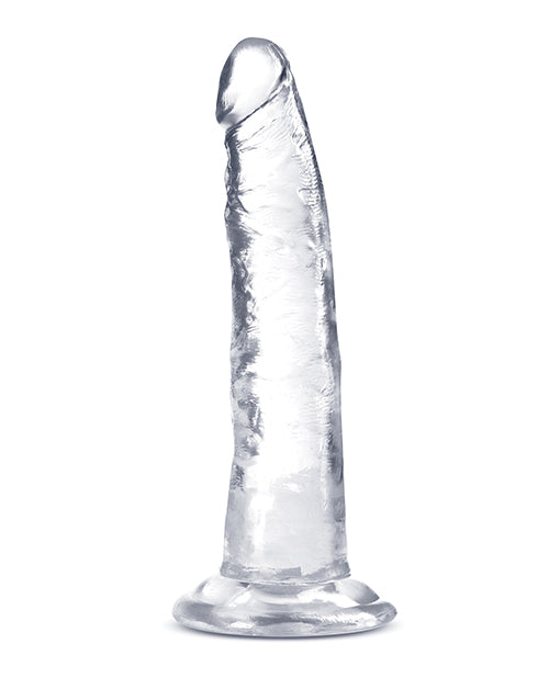 Dildo grande Blush B Yours Plus | Dildo grande de 17,7 cm | Dildo transparente con ventosa | Mejor dildo