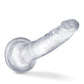 Dildo grande Blush B Yours Plus | Dildo grande de 17,7 cm | Dildo transparente con ventosa | Mejor dildo