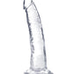 Dildo grande Blush B Yours Plus | Dildo grande de 17,7 cm | Dildo transparente con ventosa | Mejor dildo