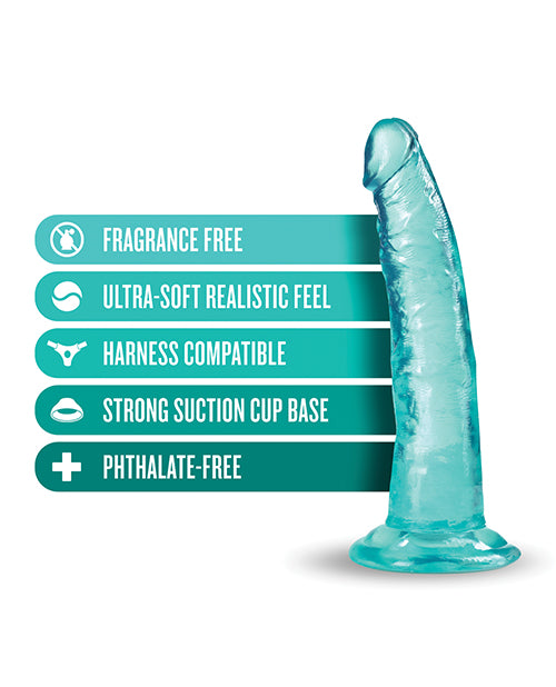 Blush Réaliste Godemichet | Grand Godemichet 18 cm | Godemichet Bleu Sarcelle Ventouse Lust Thrust