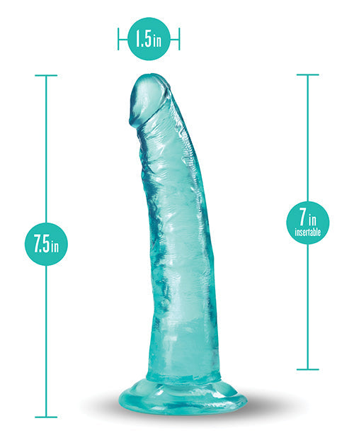 Blush Réaliste Godemichet | Grand Godemichet 18 cm | Godemichet Bleu Sarcelle Ventouse Lust Thrust