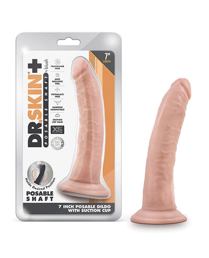 Blush Plus consolador grande | Consolador grande de vainilla de 7" | Consolador articulado con ventosa | Mejor consolador