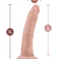 Blush Plus consolador grande | Consolador grande de vainilla de 7" | Consolador articulado con ventosa | Mejor consolador