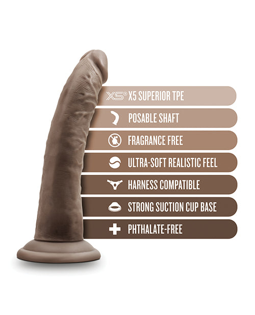 Dildo grande color rubor | Dildo negro grande de 17.78 cm | Dildo posable color chocolate con ventosa | El mejor dildo