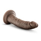 Dildo grande color rubor | Dildo negro grande de 17.78 cm | Dildo posable color chocolate con ventosa | El mejor dildo