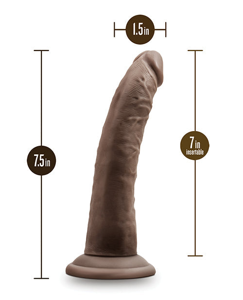 Dildo grande color rubor | Dildo negro grande de 17.78 cm | Dildo posable color chocolate con ventosa | El mejor dildo