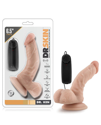 Dildo Vibrador Dr. Ken de Blush | Dildo Grande de 16,5 cm | Dildo con Ventosa con Olor a Vainilla