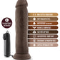 Dildo vibrador Blush Throb | Dildo grande de 24 cm | Dildo con ventosa Chocolate