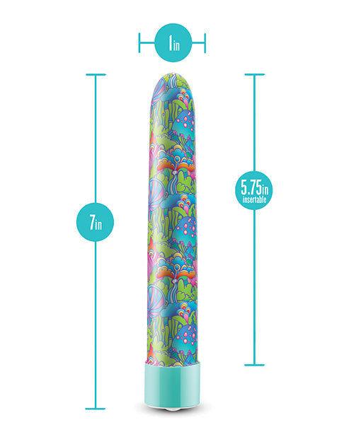 Blush Limited Addiction Utopia Vibrador Recargable de 7" - Aqua