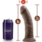 Dildo grande rubor | Dildo grande negro de 20 cm | Dildo de ventosa color chocolate | Mejor dildo