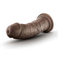 Dildo grande rubor | Dildo grande negro de 20 cm | Dildo de ventosa color chocolate | Mejor dildo
