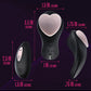 Vibrador para bragas con control remoto Blush Temptasia Heartbeat - Rosa y negro