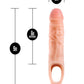 Blush Performance Plus 9" Funda de silicona para pene, extensor de pene - Carne