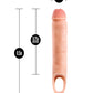 Rallonge Pénienne Gaine de Pénis en Silicone Blush Performance Plus 29 cm - Chair