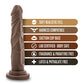 Dildo Grande Melocotón | Dildo Grande Negro de 19 cm | Dildo Chocolate con Ventosa | Mejor Dildo