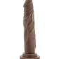 Dildo Grande Melocotón | Dildo Grande Negro de 19 cm | Dildo Chocolate con Ventosa | Mejor Dildo