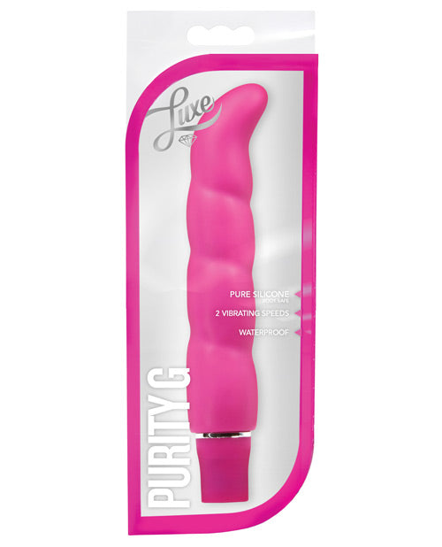 Vibrador de silicona Blush Luxe Purity G - Rosa